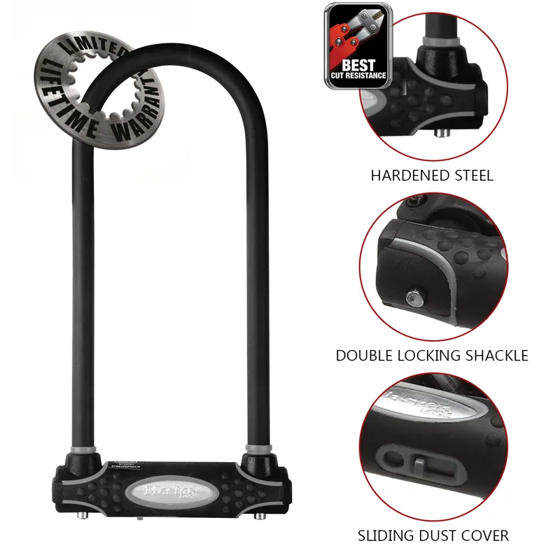 Master Lock Sold Secure Gold D-Lock 11 X 28cm 8195EURDPROLW Black-2